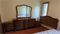 Bed Set - Dresser Measures 64" L x 19" W x 71" T