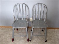 2 Chairs - Measures 17.5" W x 18.5" L x 33" T,