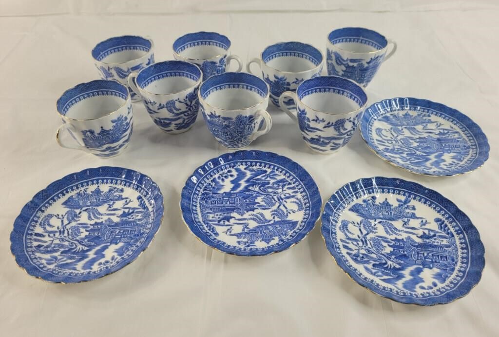 Vintage Tuscan England China Blue Willow pattern