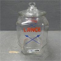 Glass Lance Candy/Cracker Countertop Jar