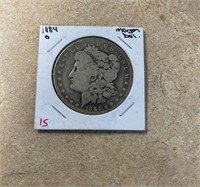 1884 0 MORGAN SILVER DOLLAR