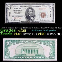 1929 $5 National Currency 'The Broad St National B