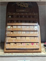 Wooden Calendar