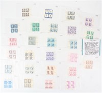 Stamps 26 Regular Issue Plate Blocks
