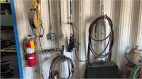 Regulator, Hoses, Extension Cords and Wall Items