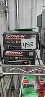 Streak visual ammo
9mm 125 grain 
Qty 4