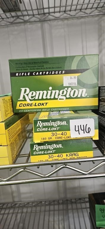 3 Remington core loct
30-40 krag
 ONE MONEY