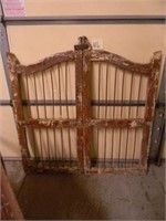 Pair of Early Painted Swinging Garden Gate Doors