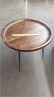 Larger round wooden side table