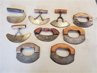 9 Vintage Choppers with wooden handles