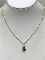 SUNSTONE PENDANT NECKLACE