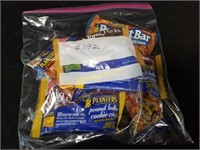 baggie w/ misc. Planters snack items