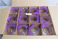 Clear Glass Bowl 5.25" / w/Purple Bows