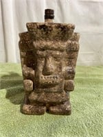 Ceramic Aztec tequila decanter