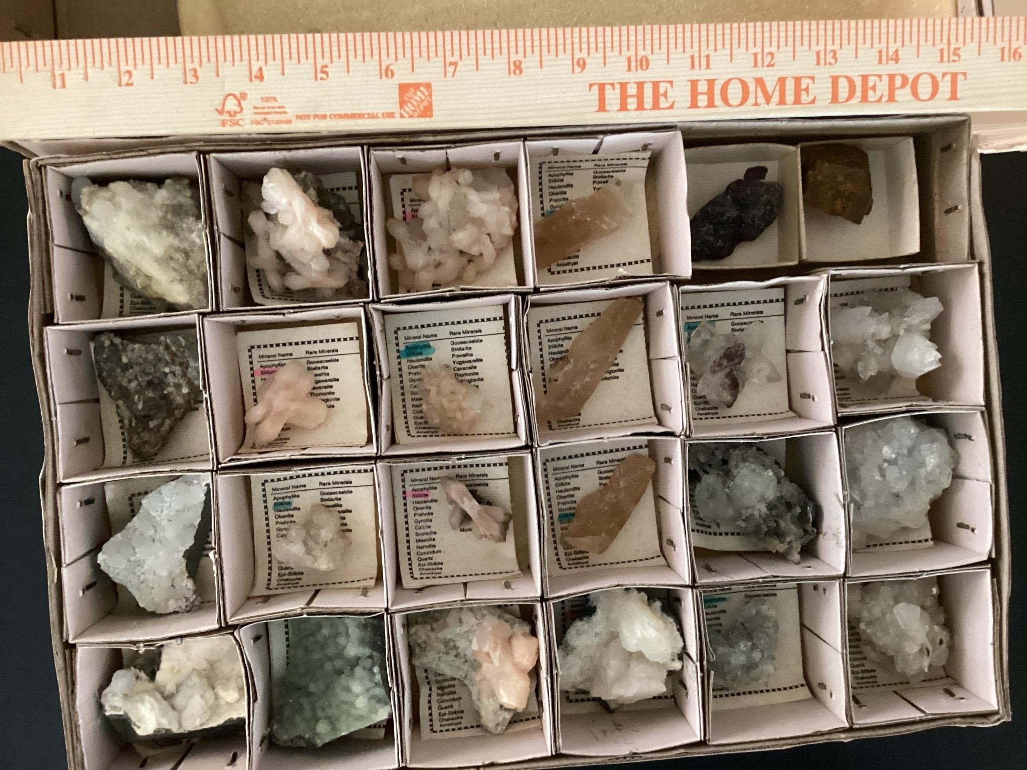 24 MINERAL SPECIMENS