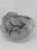 More than 100 Buffalo Nickels with Dates.  Most