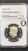 1980-S NGC PF69 Ultra Cameo Kennedy Proof Half