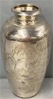Silverplate Aesthetic Japanese Urn Form Vase