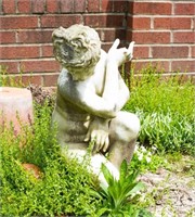 19th Century Marble Lady Garden Statue