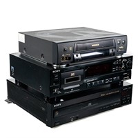 Sony CDP-C205 5 Disc, Sony DTC-A7 & Magnavox VCR