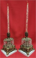 Pair of  Vintage Brass Candle Stick Holders
