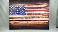 40x30" American Flag Canvas Print