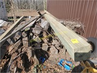 Large Lot of Timbers, Railroad Ties Native