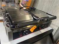 New counter top dual panini griddle commercial