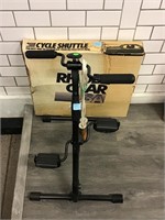 Bike Rack in box and exercise Pedaler