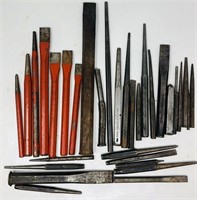 Large Lot Of Chisels & Punches