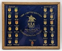 (UV) Limited edition 1988 commemorative pin set