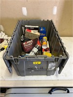 tote of primarily brake parts