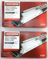 Two Craftsman Compact Lithium-ion Work Lights