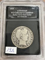 1914S Barber Half Dollar