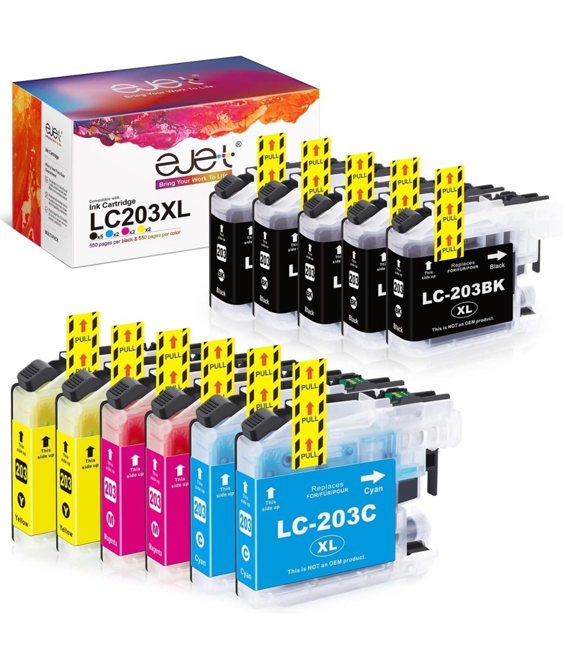 ($48) LC201 LC203 ejet Compatible Ink Cartridge