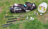 WL golf club set 6 youth clubs bag 2 dozen used ba