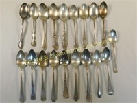 416 Grams Sterling Hallmarked Antique Spoons