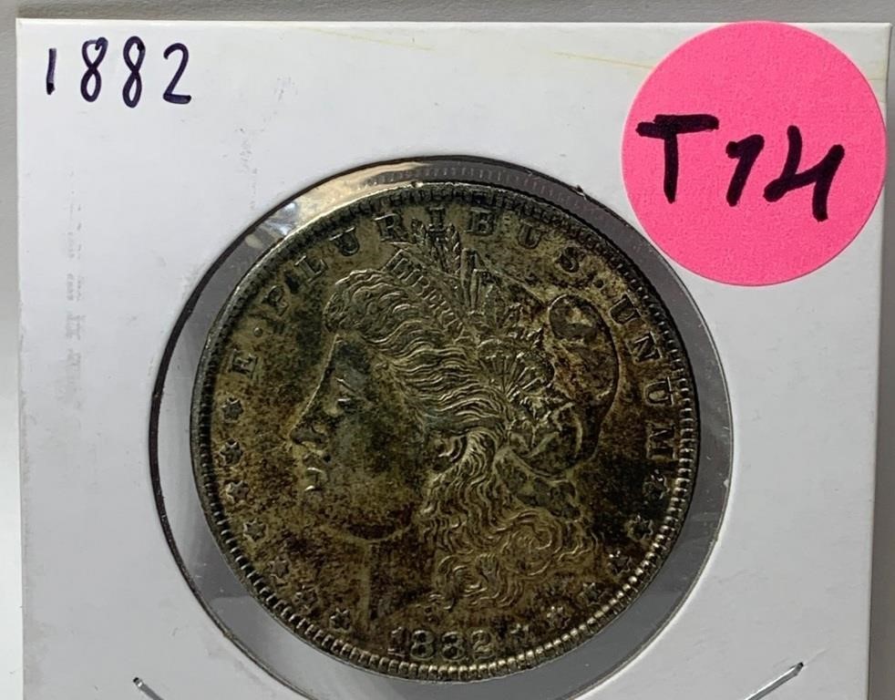 S - 1882 MORGAN SILVER DOLLAR (T14)