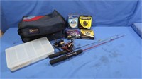 Ice Fishing Rods, Spiderwire, Soft Tacklebox