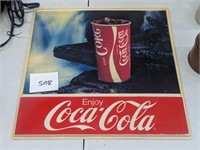 Plastic Coca-Cola Sign - 18"
