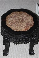 Antique Chinese Carved Wood Stand/Stool