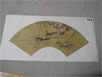 Oriental Fan Original Painting