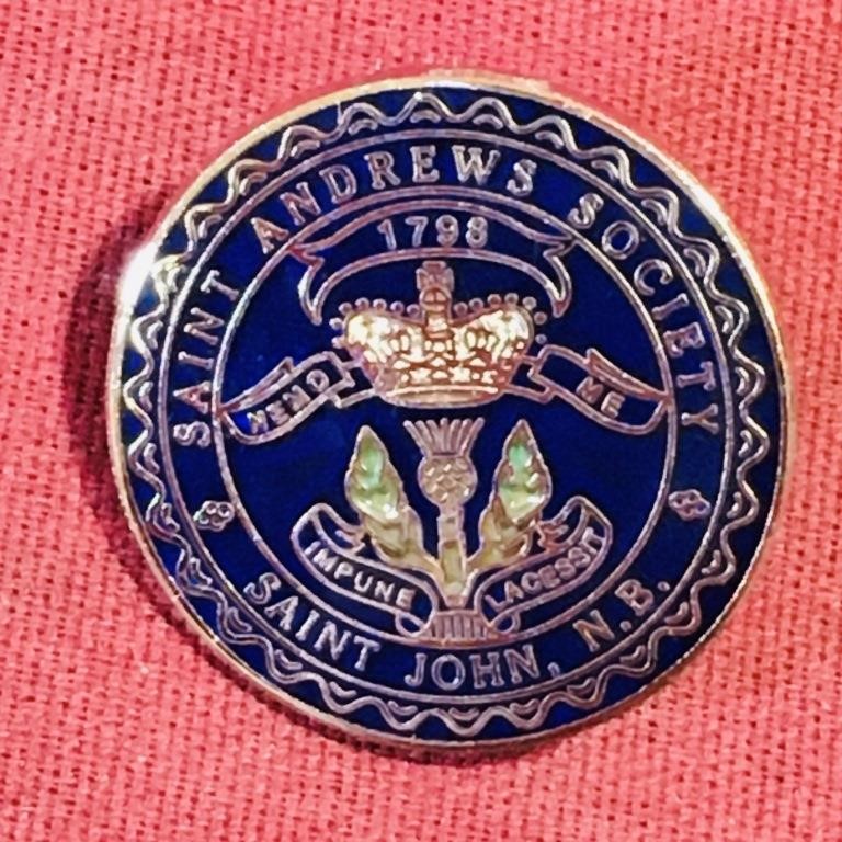 St. Andrews Society Saint John NB Pin