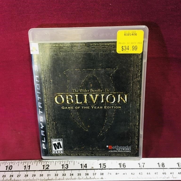 Elder Scrolls IV Oblivion Playstation 3 Game