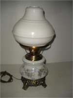 Electric Hurricane Lamp  18 inches tall