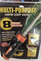 Multi Purpose Lighted Screw Driver NIP