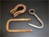 Iron Clevis and Hooks