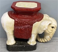 Pottery Elephant Garden Seat