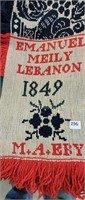Coverlet Emanuel Meily Lebanon 1849