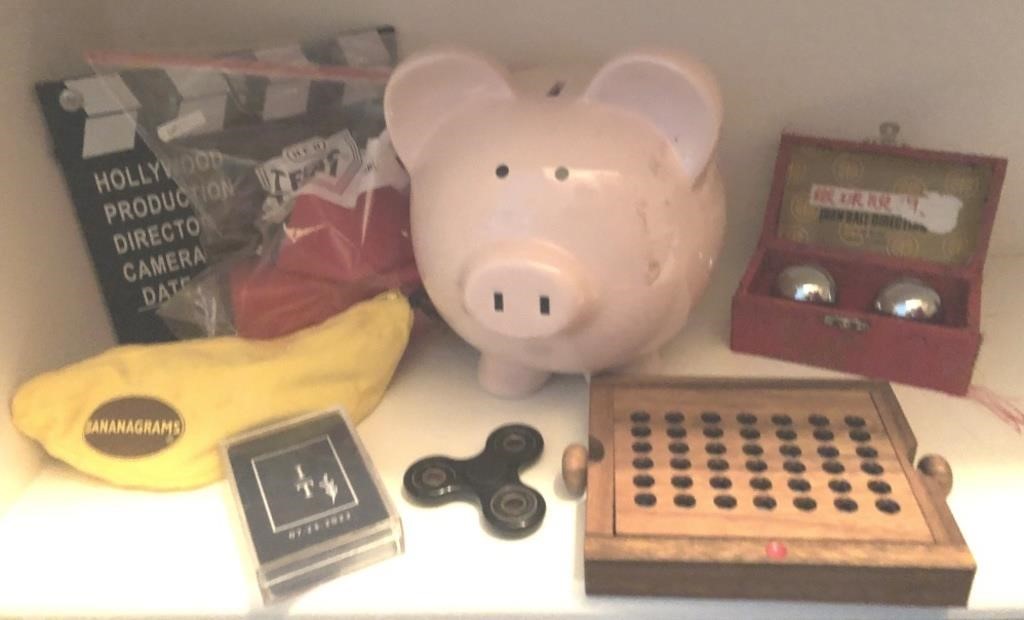 Piggy Bank, Meditation Balls, Playing Cards & More